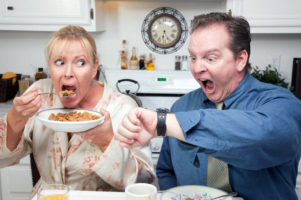 Stressed Couple in Kitchen