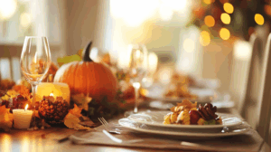 A thanksgiving table